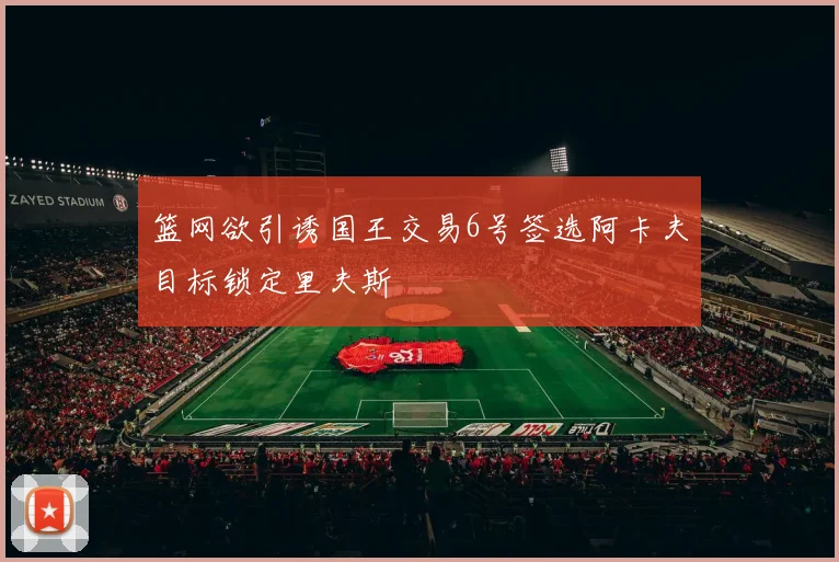 篮网欲引诱国王交易6号签选阿卡夫目标锁定里夫斯